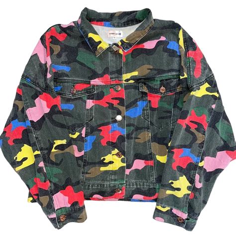 Sunset Spring Exclusive Camo Denim Jacket Siz Gem