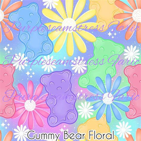 Gummy Bear Floral – Purpleseamstress Fabric