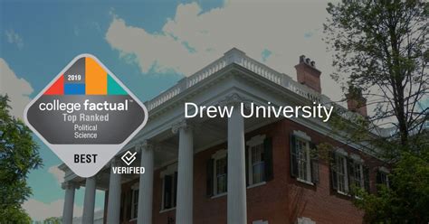 Drew Ranks #3 for Best Political Science Programs in New Jersey in 2019 Report - College Factual