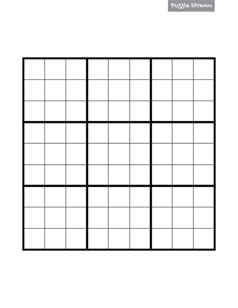 Blank 4 4 Sudoku Grid AllFreePrintable | Sudoku Puzzles Printable