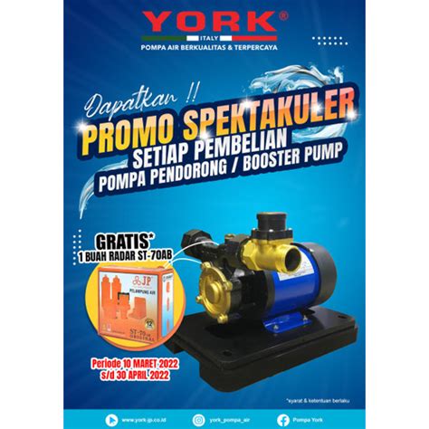 Jual Mesin Pompa Air Dorong Pendorong Booster York Yrk A Booster