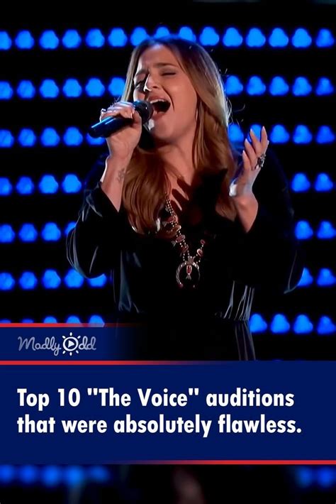 Top 10 the voice auditions that were absolutely flawless – Artofit