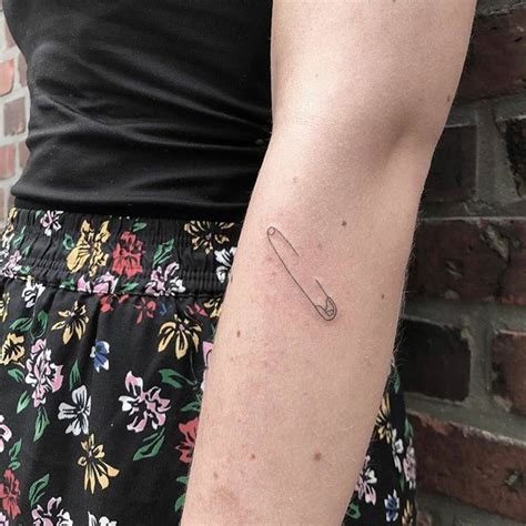 Safety Pin Tattoo