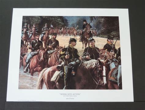 Don Stivers Going Into Action Collectible Civil War Print Mint Ebay