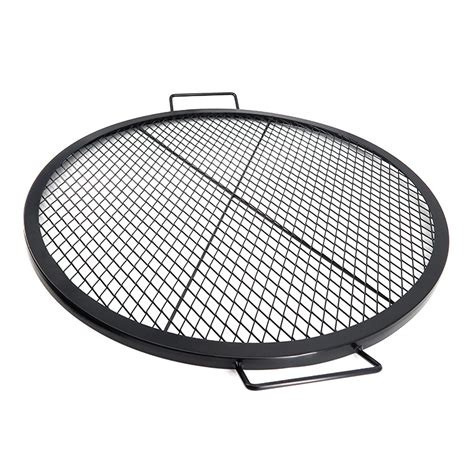 Outdoor No Assembly X Marks Fire Pit Round Grill Cooking Grate Customized Camping Campfire Bbq