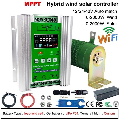 Mppt W Big Power Hybrid Wind Solar Charge Dischage Booster