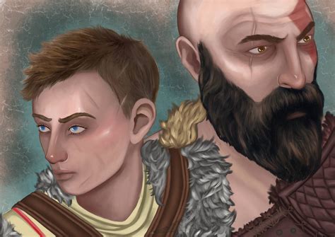 Kratos and Atreus by Mandythewitch on DeviantArt