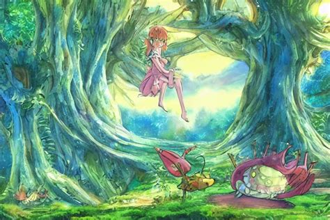 Fairy Kingdom Forest Cellshaded Nausicaa Anime Style Stable