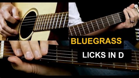 Bluegrass Licks In D Bluegrass Guitar Lesson YouTube