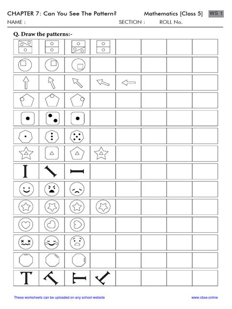 pattern  secondary education student