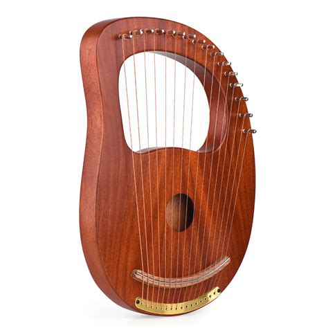 Walter T Wh String Wooden Lyre Harp Metal Strings Solid Wood