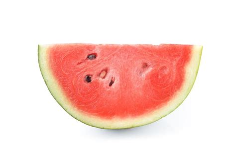 Premium Photo | Slice of watermelon on white