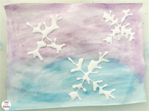 Snowflake Painting Craft for Kids! - Fun with Mama