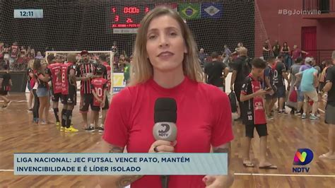 Liga Nacional Jec Futsal Vence Pato Mantém Invencibilidade E é Líder