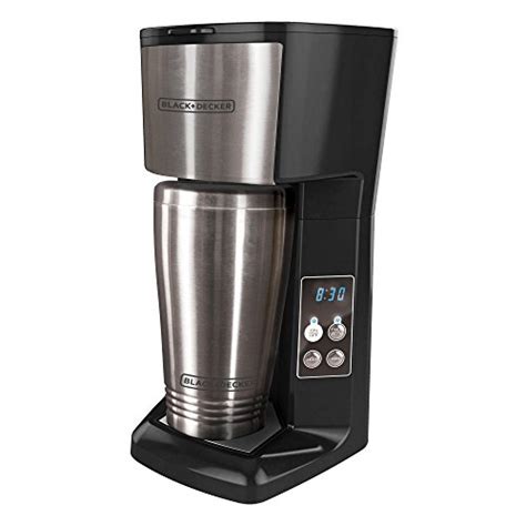 BLACK+DECKER Programmable Single Serve Coffee Maker with Travel Mug ...