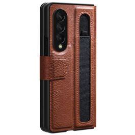 Nillkin Aoge Genuine Leather Case For Samsung Galaxy Z Fold Brown