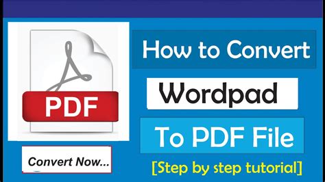 How To Convert Wordpad To Pdf How To Save A Wordpad Document As A Pdf