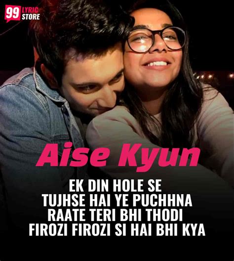 AISE KYUN LYRICS - Mismatched | Raghav Chaitnya | Prajakta Koli ...