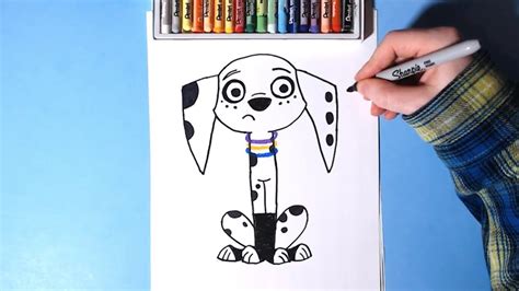 How To Draw Dolly From 101 Dalmatian Street Youtube