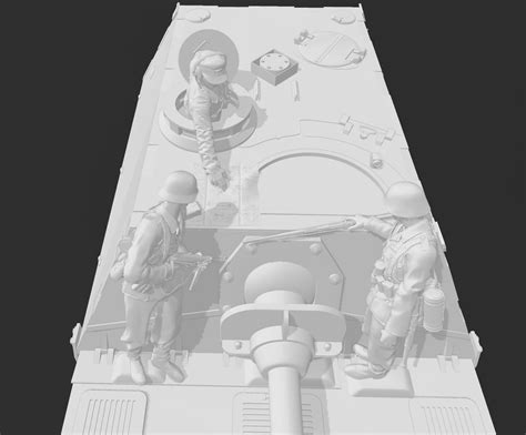 Stl File Ww2 German Tank Destroyer Officer Briefing 🪖 ・3d Printable Design To Download・cults