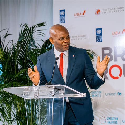 La Fondation Tony Elumelu Generation Unlimited De L UNICEF Et La