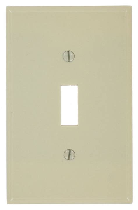 Leviton Ivory 1 Gang Thermoset Plastic Toggle Wall Plate 1 Pk