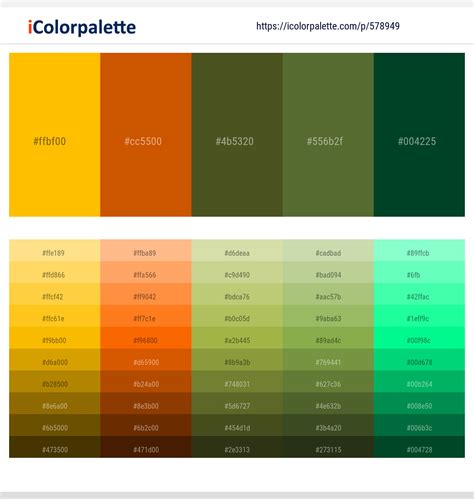 200+ Latest Color Schemes with Amber Color tone combinations | 2024 | iColorpalette