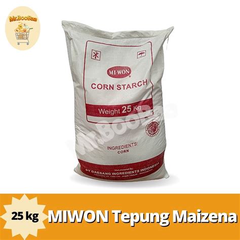 Jual MIZENA MIWON Tepung Maizena 25kg Tepung Jagung Corn Starch 25