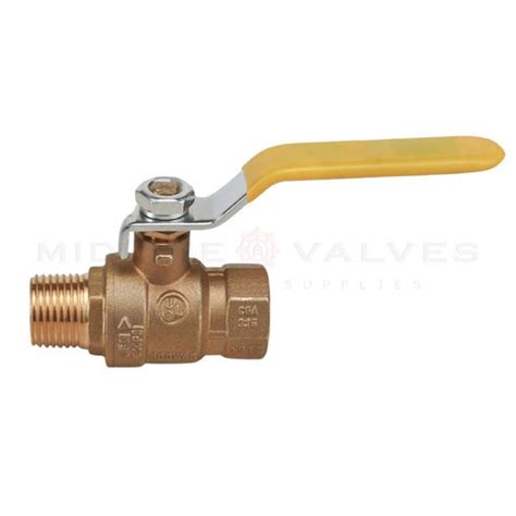 822MF256 Premium Brass Full Port Ball Valve 3 4 In FIP X MIP