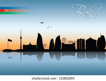 Baku Skyline Vector Illustration Stock Vector (Royalty Free) 152802893 ...