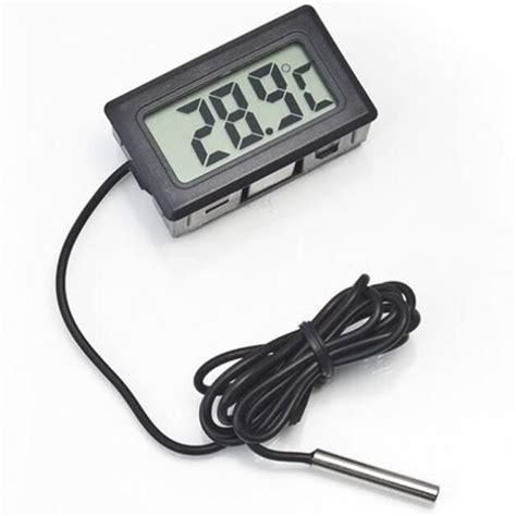 Digital Lcd Temperature Thermometer With Sensor Liquid Crystal Display Thermometer Electronic