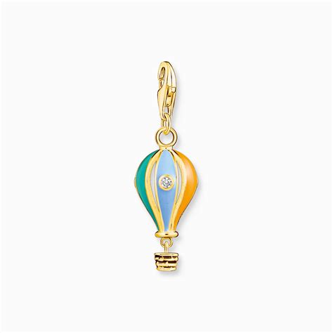 Pendentif Charm Montgolfi Re Multicolore Thomas Sabo Argent