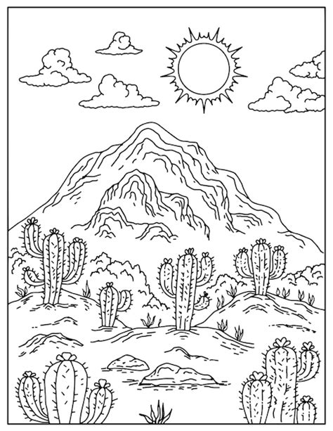 Total Imagen Dibujos Del Desierto Para Colorear Viaterra Mx The