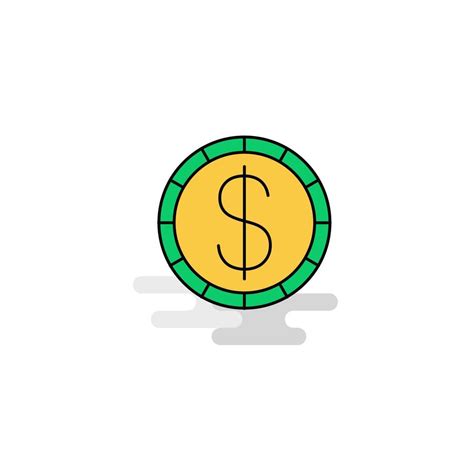 Flat Dollar Icon Vector 14246001 Vector Art at Vecteezy