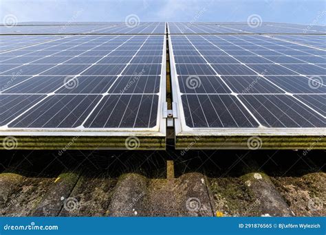 Roof Mounted Solar Collectors Stock Image Image Of Sustainability