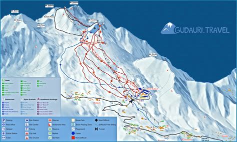 Gudauri Piste Map Georgia Ski Resorts Piste Maps