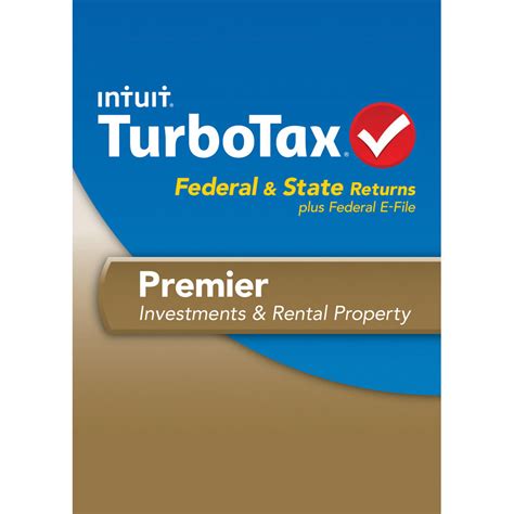 Intuit TurboTax Premier Federal E File And State 2013 423092 B H