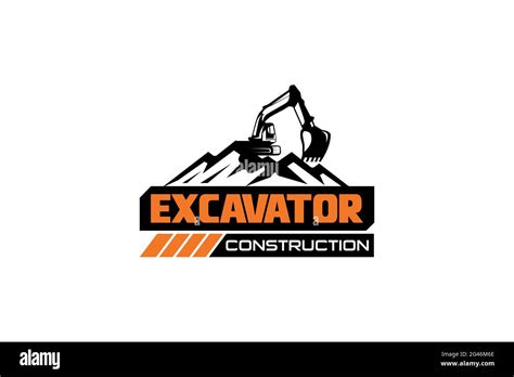 Excavator Logo Template Vector Heavy Equipment Logo Vector For