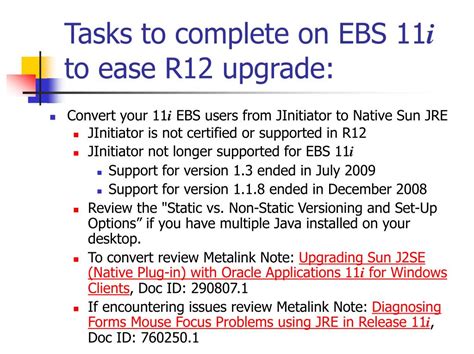 Ppt Get Ready For Ebs Release Tasks To Complete Now To Ease R