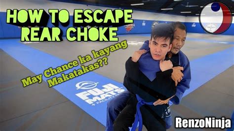 How To Escape Rear Choke Defensive Offensive Sakal Depensa At