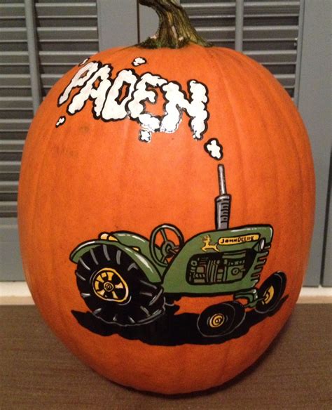 John Deere Tractor Pumpkin Pumpkin Carving Easy Pumpkin Carving