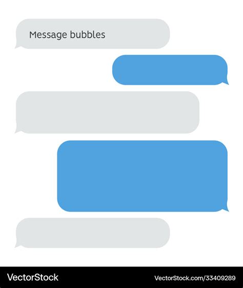 Message bubble chat conversation box text sms Vector Image