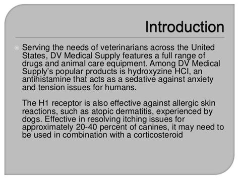 Hydroxyzine - Used to Control Skin Allergic Reactions For Many Animals