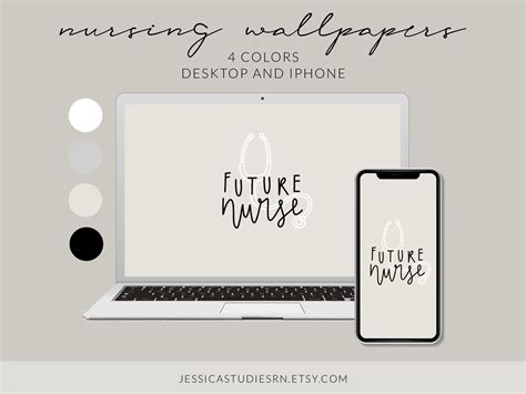 Future Nurse Wallpaper Neutrals Desktop Laptop Iphone Wallpapers