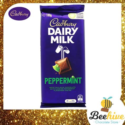 Cadbury Dairy Milk Peppermint Chocolate 180g Free Ice Packs Included