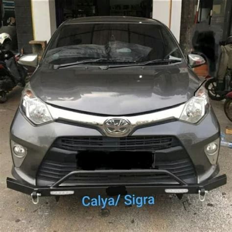 Jual Towing Depan Arb Calya Sigra Dengan Lampu Led Tanduk Depan Besi