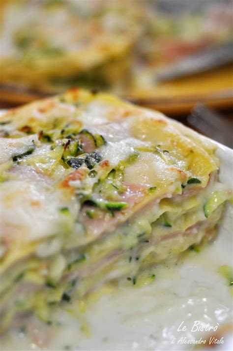 Lasagne Bianche Con Zucchine E Prosciutto Cotto Ricetta Senza Burro