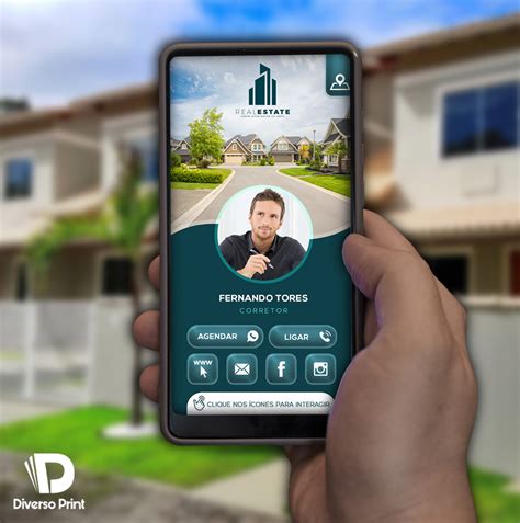 CARTÃO DE VISITAS DIGITAL INTERATIVO CORRETOR DE IMÓVEIS no Elo7