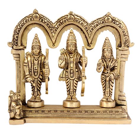 Buy Aona Brass Ram Darbar Statue Lord Rama Laxman Sita Hanuman