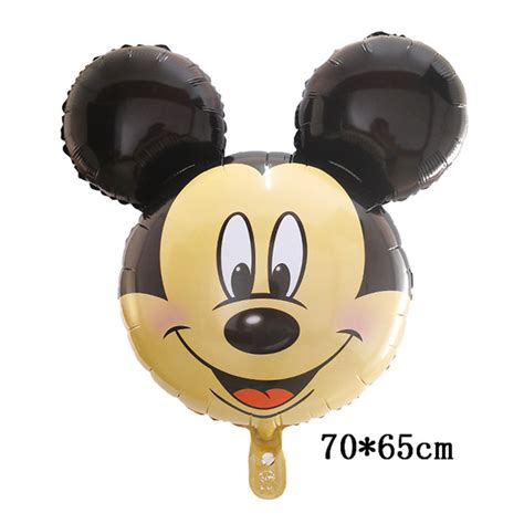 Mickey Minnie Mouse Foil Head Balloons Set For Kids Birthday Party ...